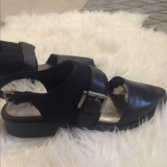 Matisse black calf hair slides/mules - Picture 4 of 5